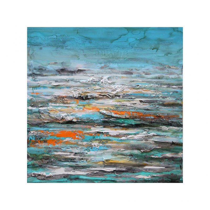 Painting Abstract 100x100 cm Ref ZH5078