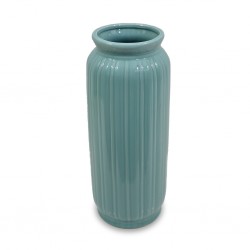 Vase Ceramic 11x11x35cm blue