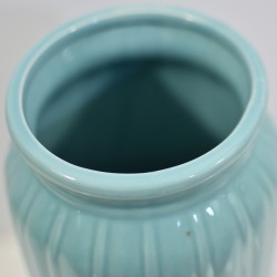 Vase Ceramic 11x11x35cm blue