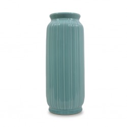 Vase Ceramic 11x11x35cm blue