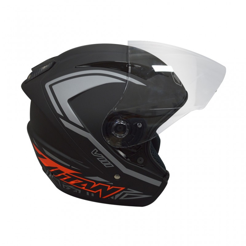 Index Titan - 8  Matt Black Helmet