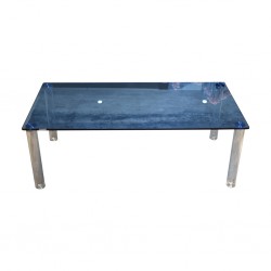 Vitro Coffee Table Blue Glass Top