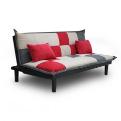 Christal Sofa Bed Red Fabric