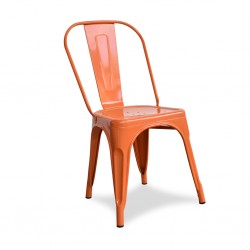 Fabio Chair Orange Finish