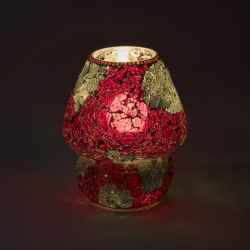 Mosaic Glass Lamp LIWT-KGV328 Red