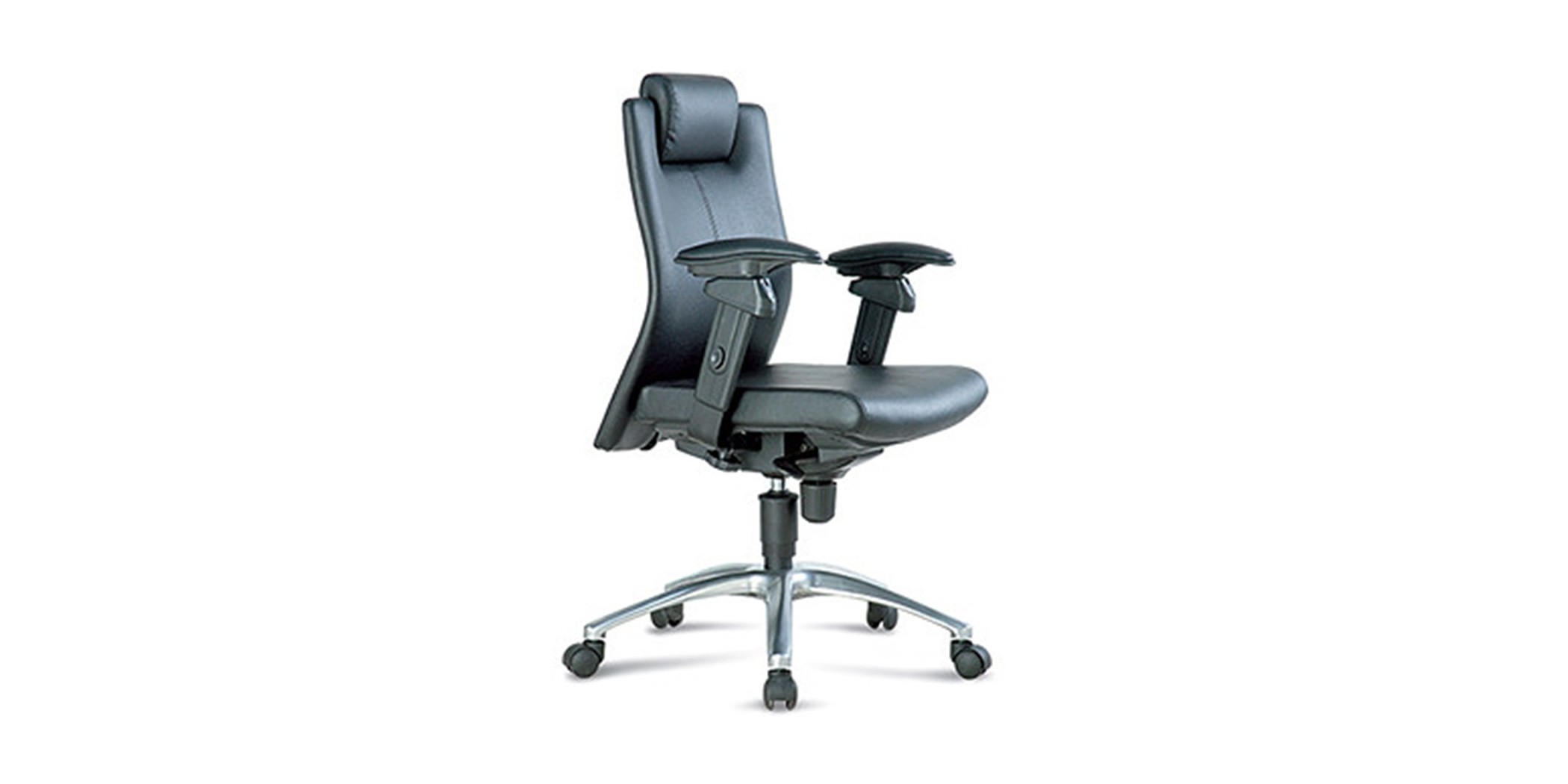 Executive Medium Back Chair FE03L Semi Leather