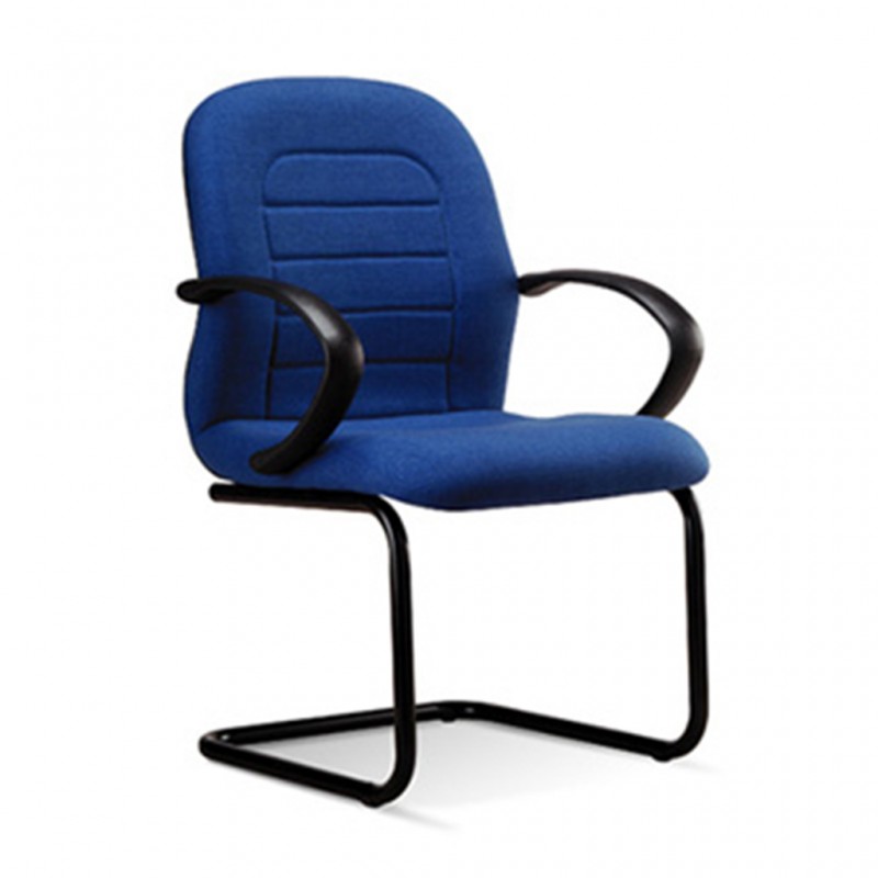 Visitors Chair ER 04 Seat Blue Fabric