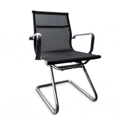 Visitors Chair Carrier H068 B Semi-Leather