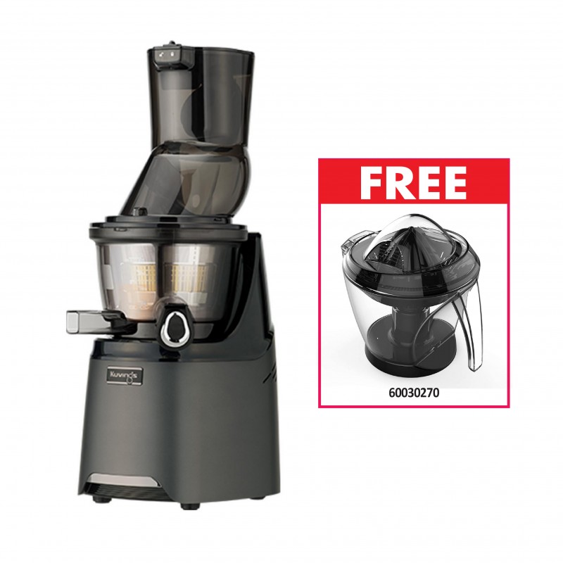 Kuvings EVO820 Cold Press Juicer - Gun Metal "O"+ Free Kuvings Citrus Press "O"