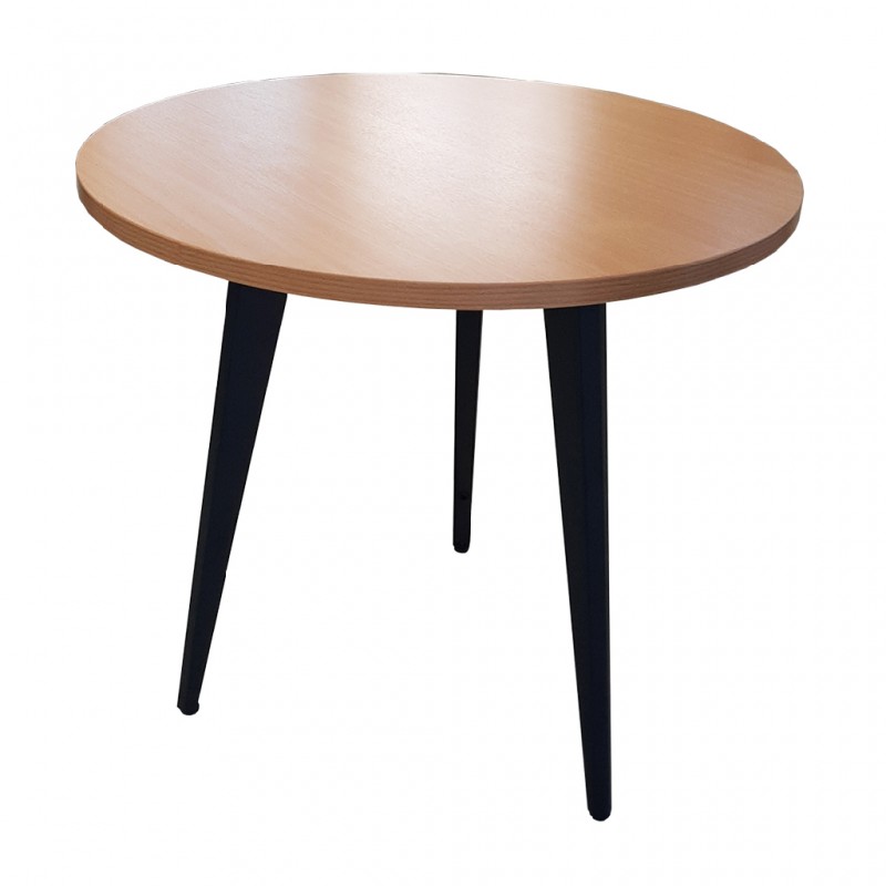 Meeting Table Round Sup by Matt Black Leg A385-09