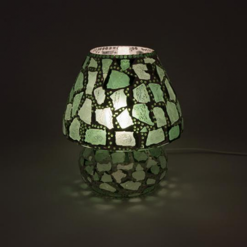 Mosaic Glass Lamp LIWTKGV205 Green