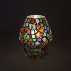 Mosaic Glass Lamp LIWT-KGV212 Multicolored