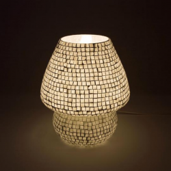 Mosaic Glass Lamp LIWT-KGV292 White