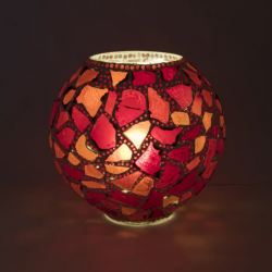 Mosaic Glass Lamp LIWT-KGV413 Red