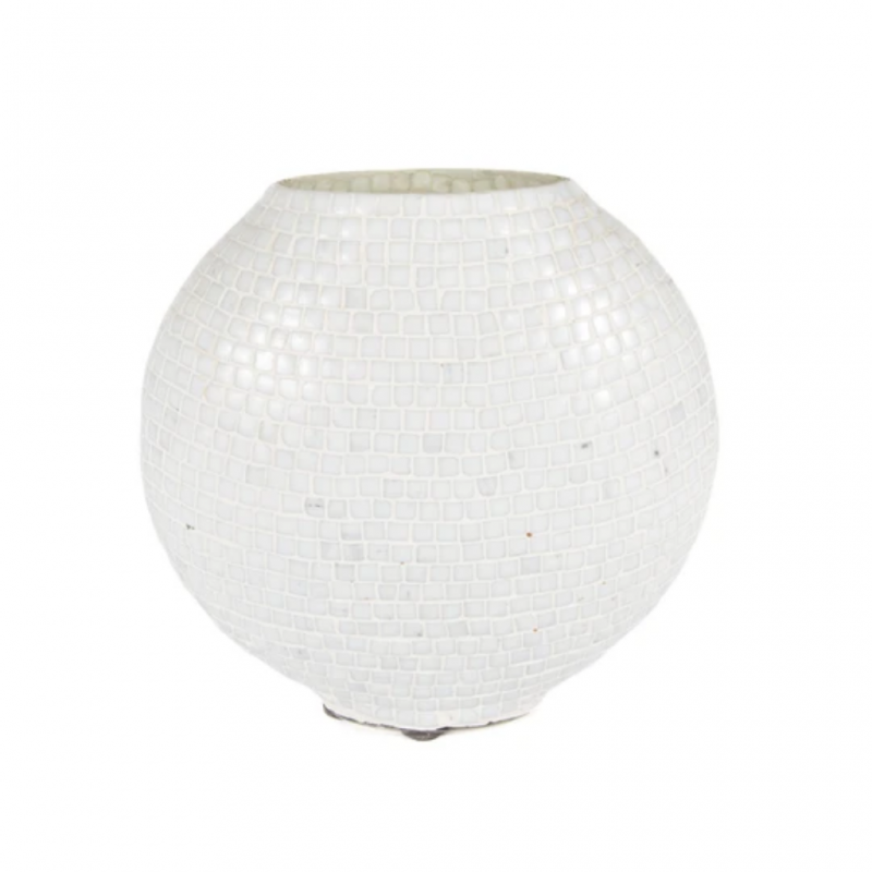 Mosaic Glass Lamp LIWT-KGV492 White