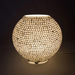 Mosaic Glass Lamp LIWT-KGV492 White