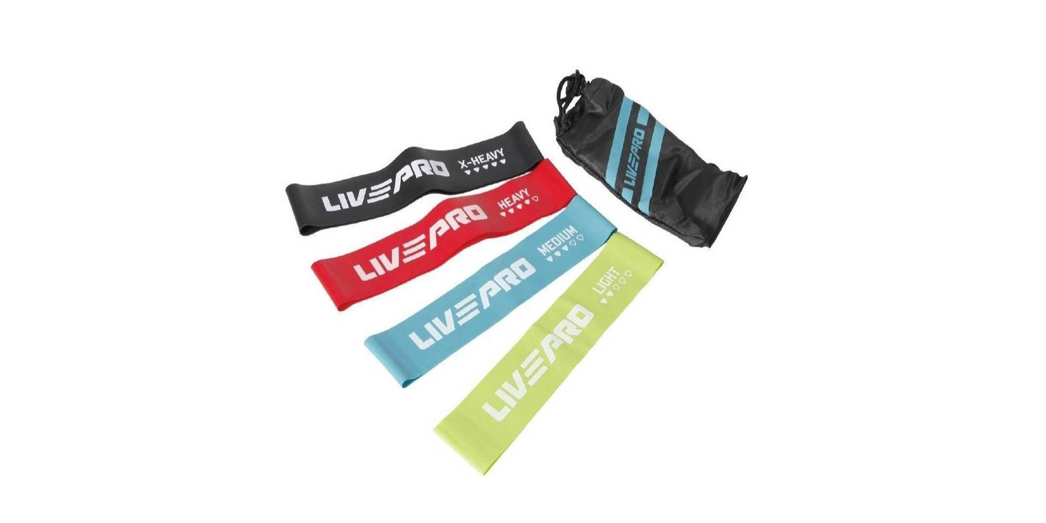 Livepro LP8412 Set of 4 Resistance Bands