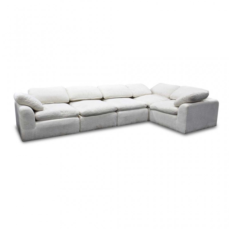 Aissance Modular Sofa+Armless Chair Ivory