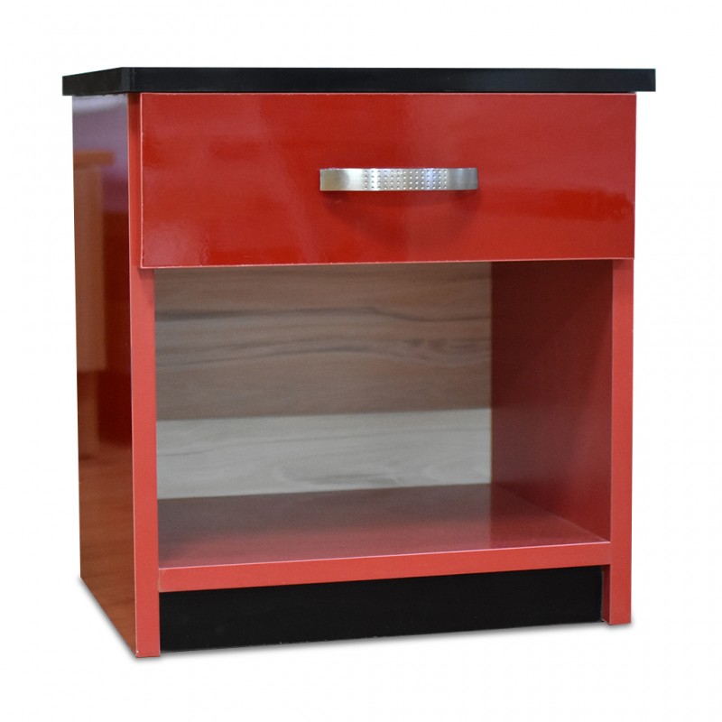 Rally Bedside Table MDF Red Rally Bedside Table MDF Red