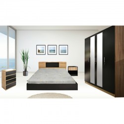 Alto Bedroom Set 190x200 cm PB Wengue/Grey