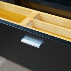 Daisy Console With Rolling Drawers Coffee