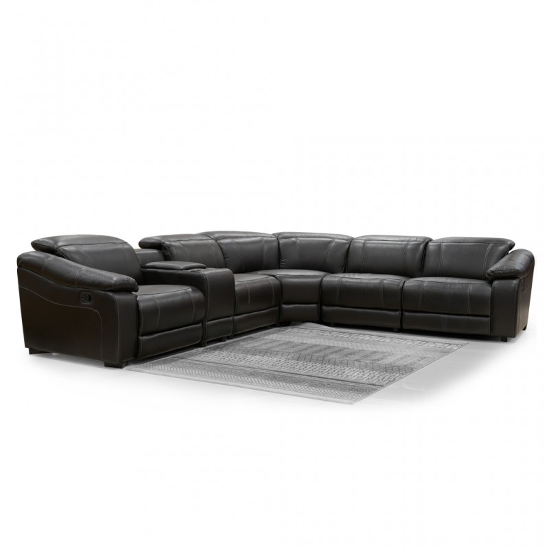 Laney Sofa Corner Brown Leather Gel Laney Sofa Corner Brown Leather Gel