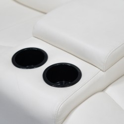 Veneto Sofa 3+2 Leather Gel White