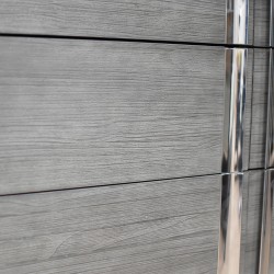 Venezia Dressing Table With Mirror Grey