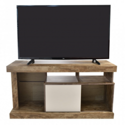 Quartzo Low TV Cabinet Rustic/Off White PB
