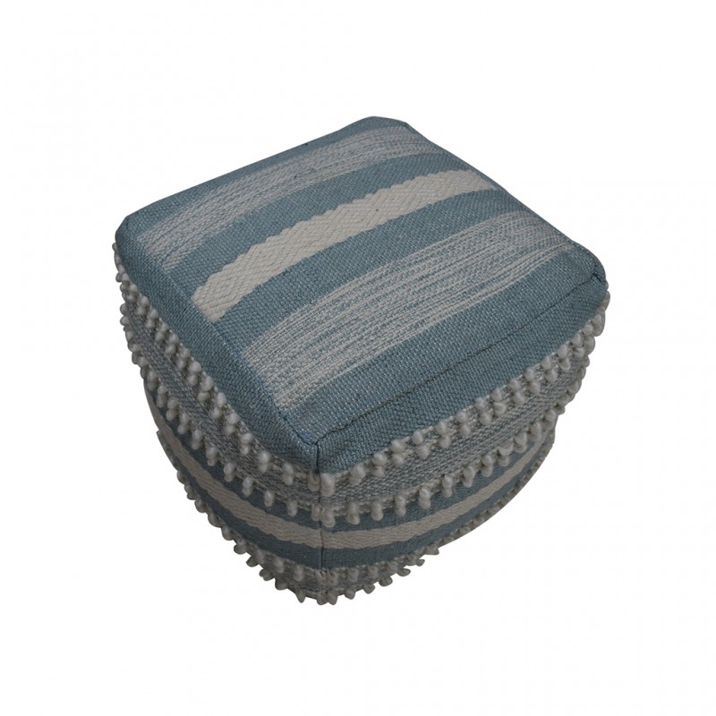 Pouf Hand Woven, Cotton & Polyester with EPS beans-SE-PF-1067