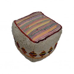 Pouf Hand Woven, Cotton  with EPS beans filling in-SE-PF-1084
