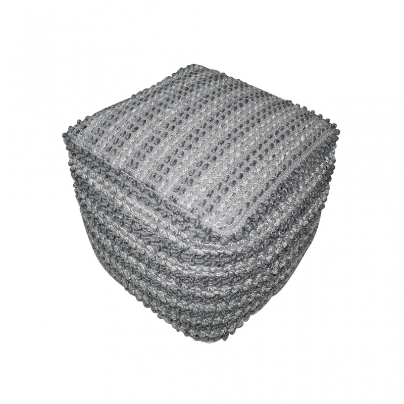 Pouf Hand Woven, Cotton & Polyester  with EPS bean- SE-PF-1094