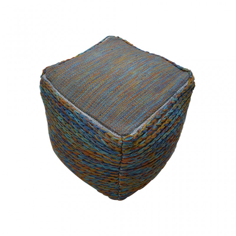 Pouf Hand Woven, Cotton & Polyester with EPS beans- SE-PF-1100