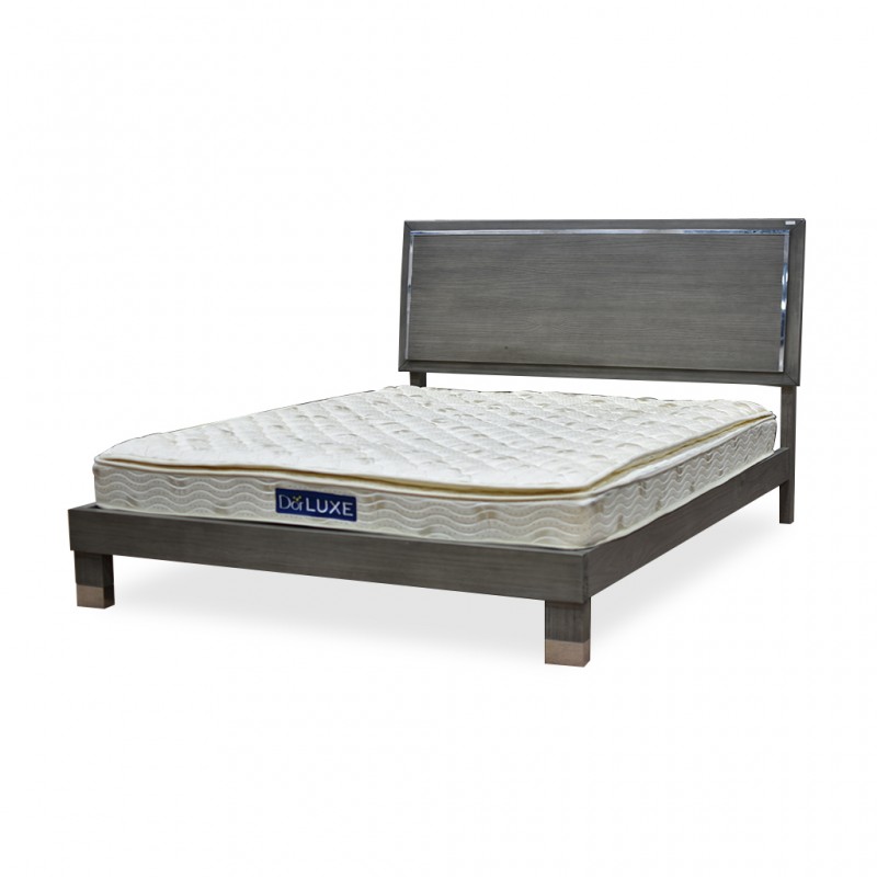 Venezia Bed 150x200 cm Grey Finish Pine
