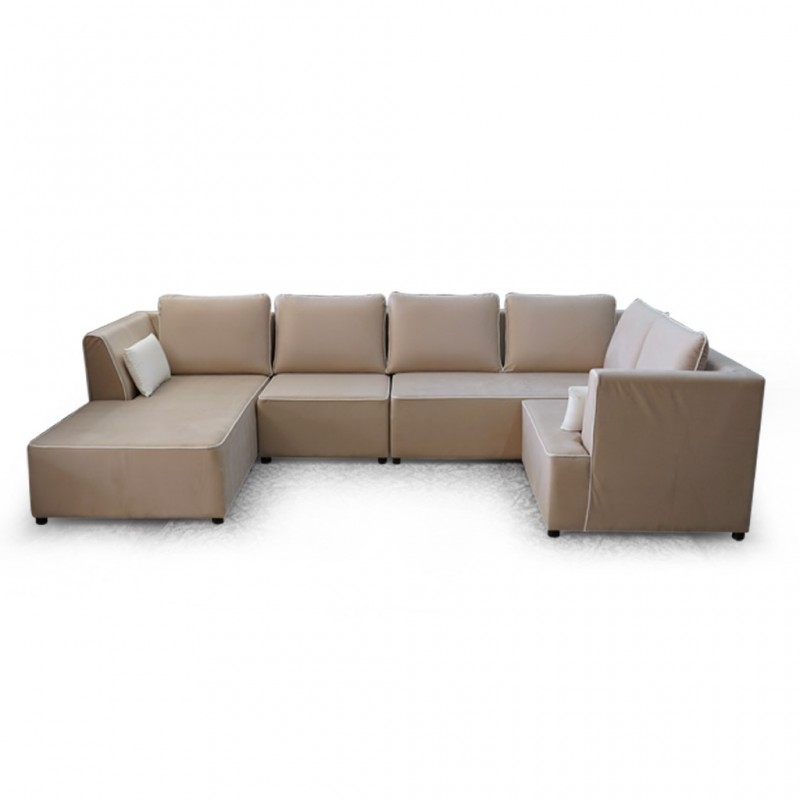 Vallusto Latte Large Sectional Corner