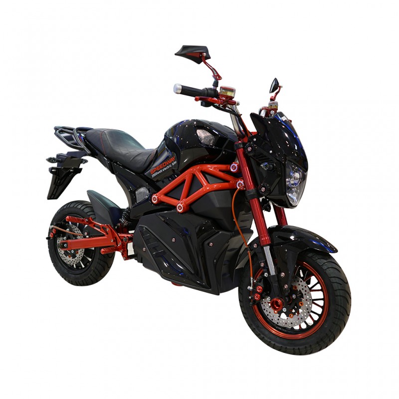 Speedway A12 2000 Watts (2Kw) Electric Motorcycle Black Bike