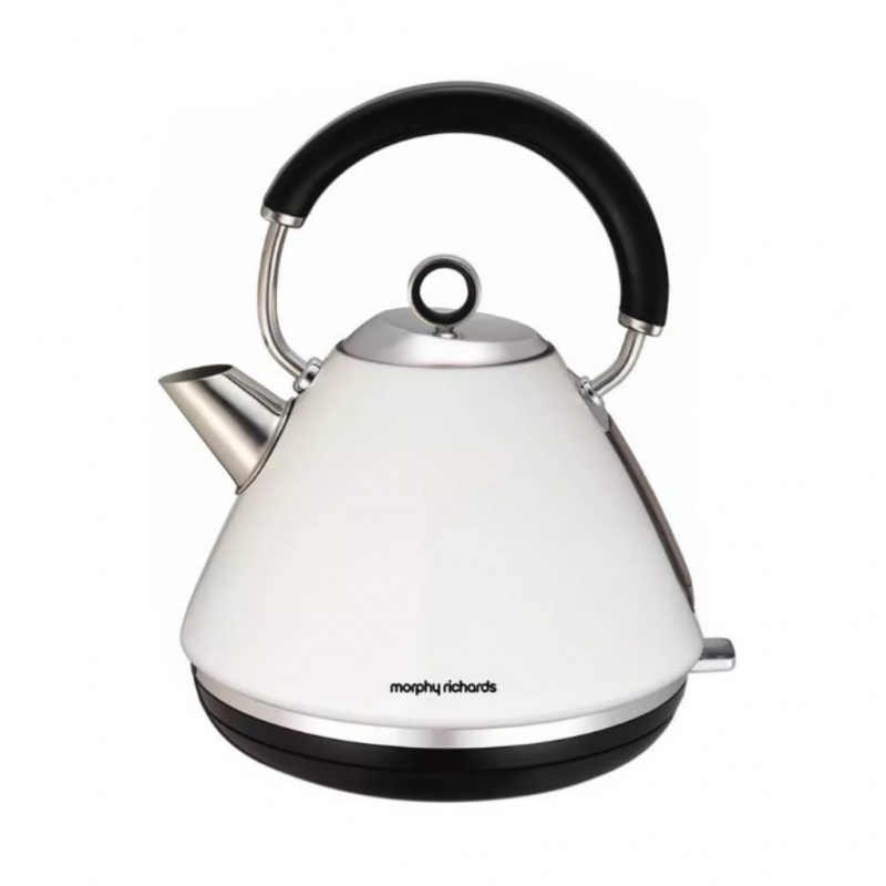 Morphy Richards 102005/EE White Acc Pyramid Kettle