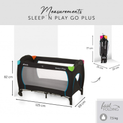 Measurement Hauck Sleep N Go Snp Plus Black