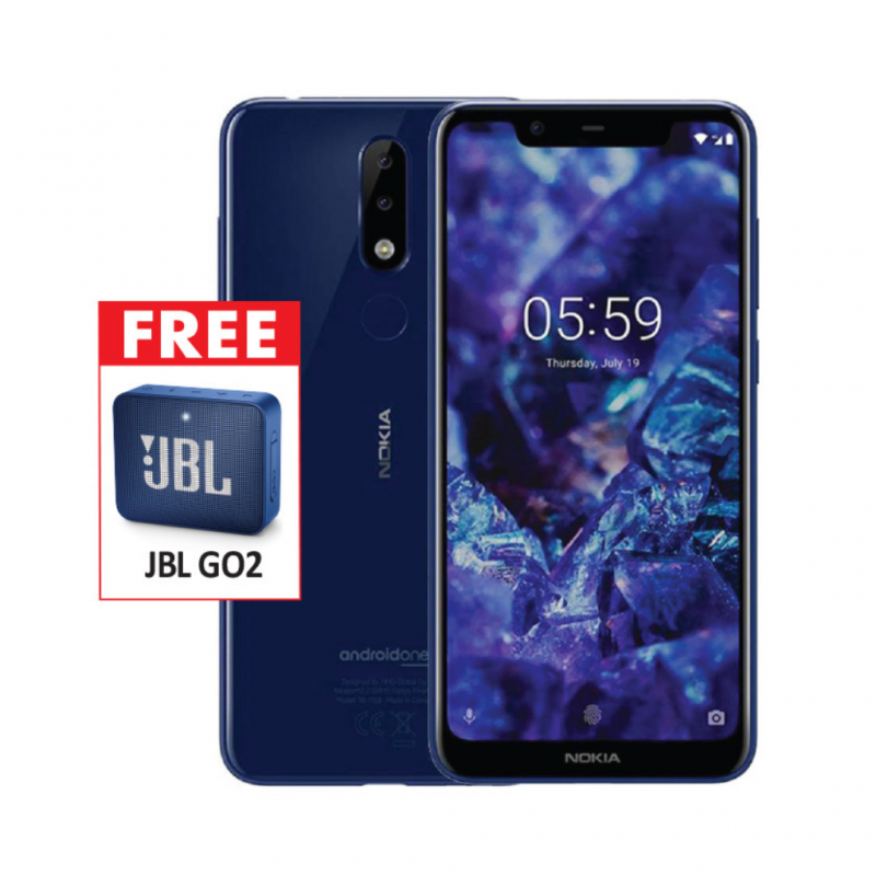 Nokia 5.1 Plus Blue & Free JBL GO2