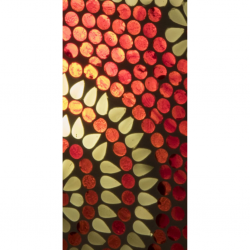 Mosaic Glass Lamp Rect LIWT-KGV818 Multicolored