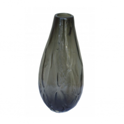 Vase 36cm, black glass