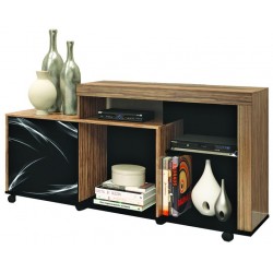 New Flash Low TV Cabinet Brown Particle Board