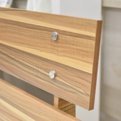 Atlante Bed 150x190 cm MDF Oak