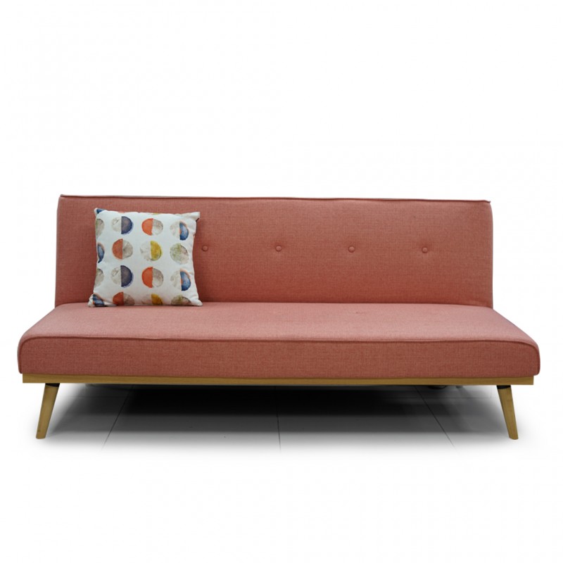 Amalia Sofa Bed Trendy Pink Fabric