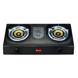 Rico RIC038-GS2007 Auto Black Double Gas Stove