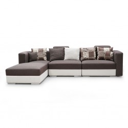 Ontario Sofa Corner Fabric Beige/Brown