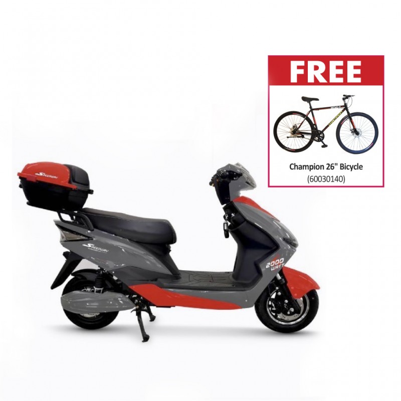 Speedway E7 Grey/Red 2000 Watt Electric 