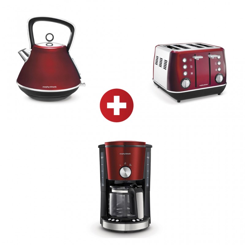 Morphy Richards 1.5 Pyramid Kettle+Toaster+Filter Coffee