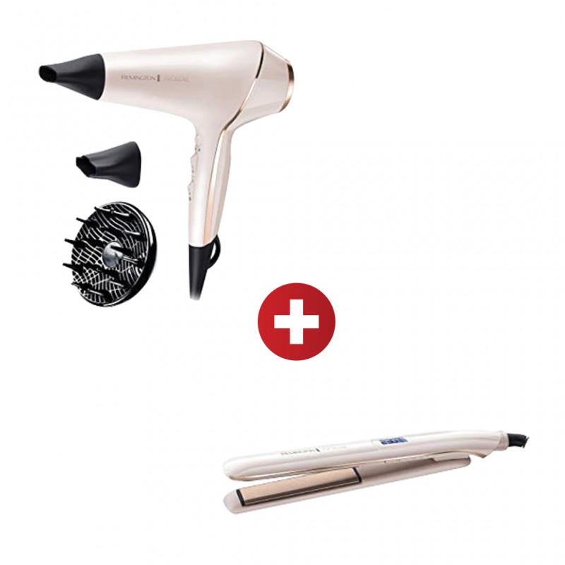 Remington AC9140 PROluxe Hair Dryer + Remington S9100 PROluxe Slim H/Straightener