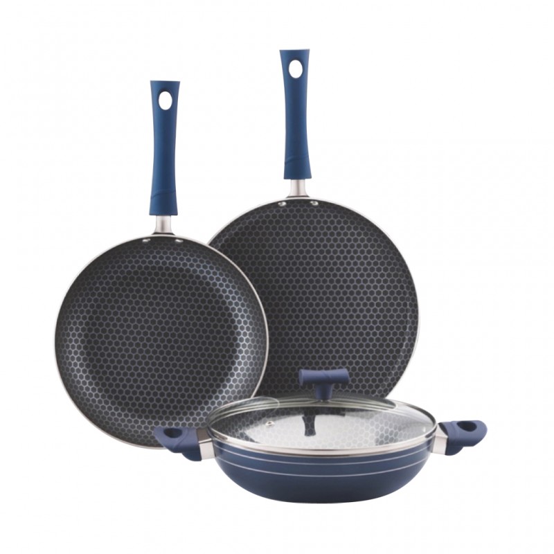 Camel CAM062 4pcs Non Stick Designer Set Blue "O"